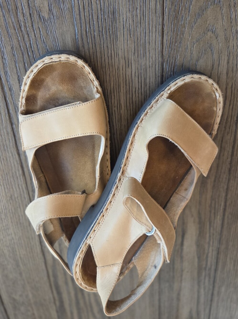Naot Enid Tan Leather Slingback Comfort Sandals EU 40